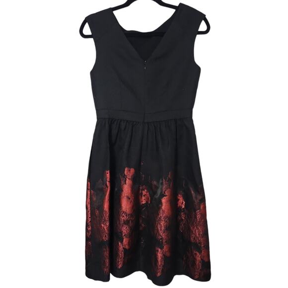 Cynthia Steffe Metallic Floral Dress Size 4 - Picture 5 of 14